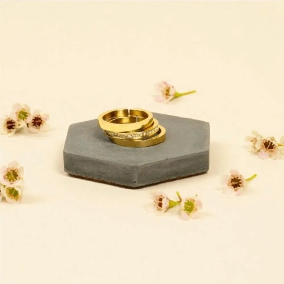 Vita Fede Cassio Gold & Crystal Pave Ring Set - Picture 2 of 9